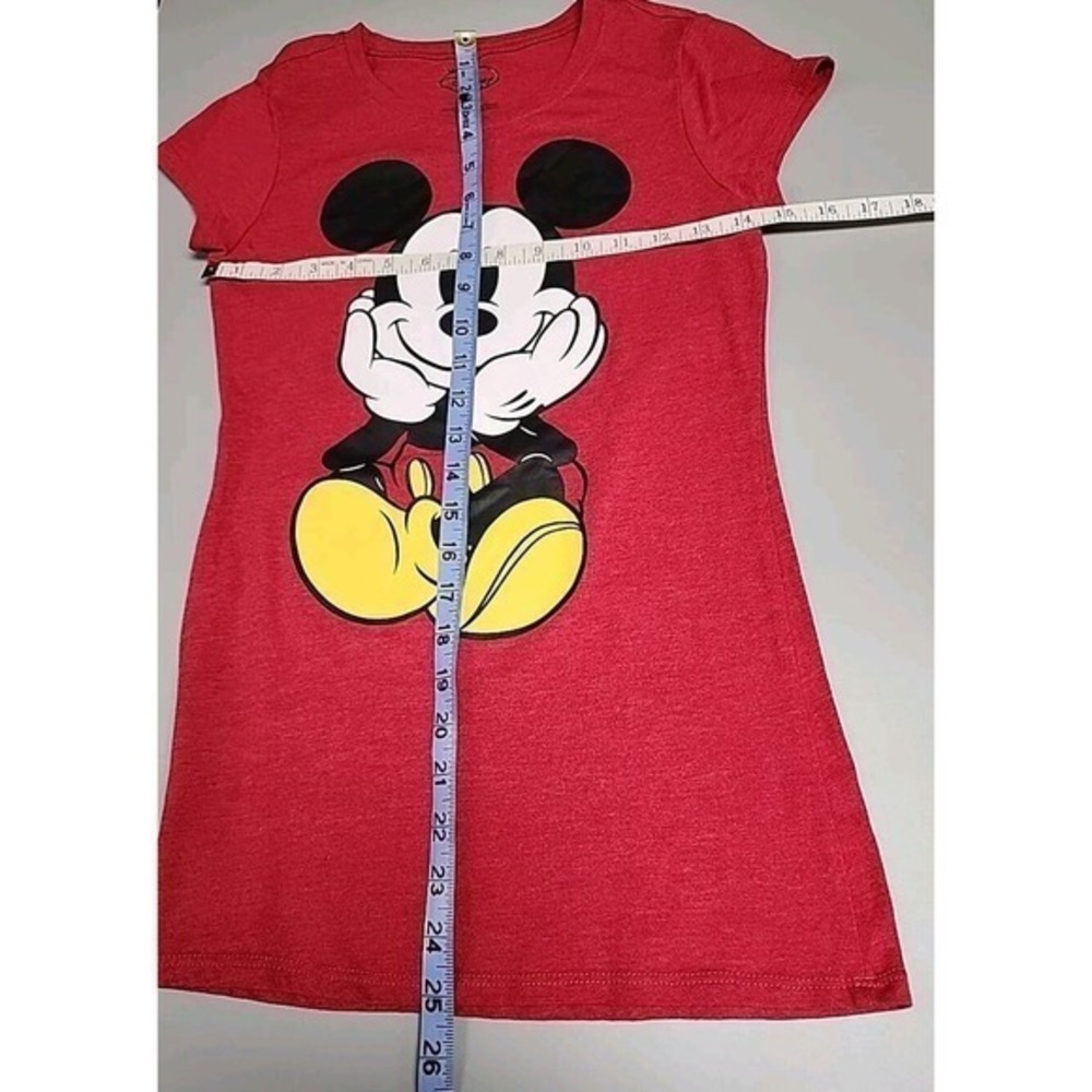 Womens Red Disney‎ Mickey Mouse Medium Classic T-shirt - Picture 4 of 4